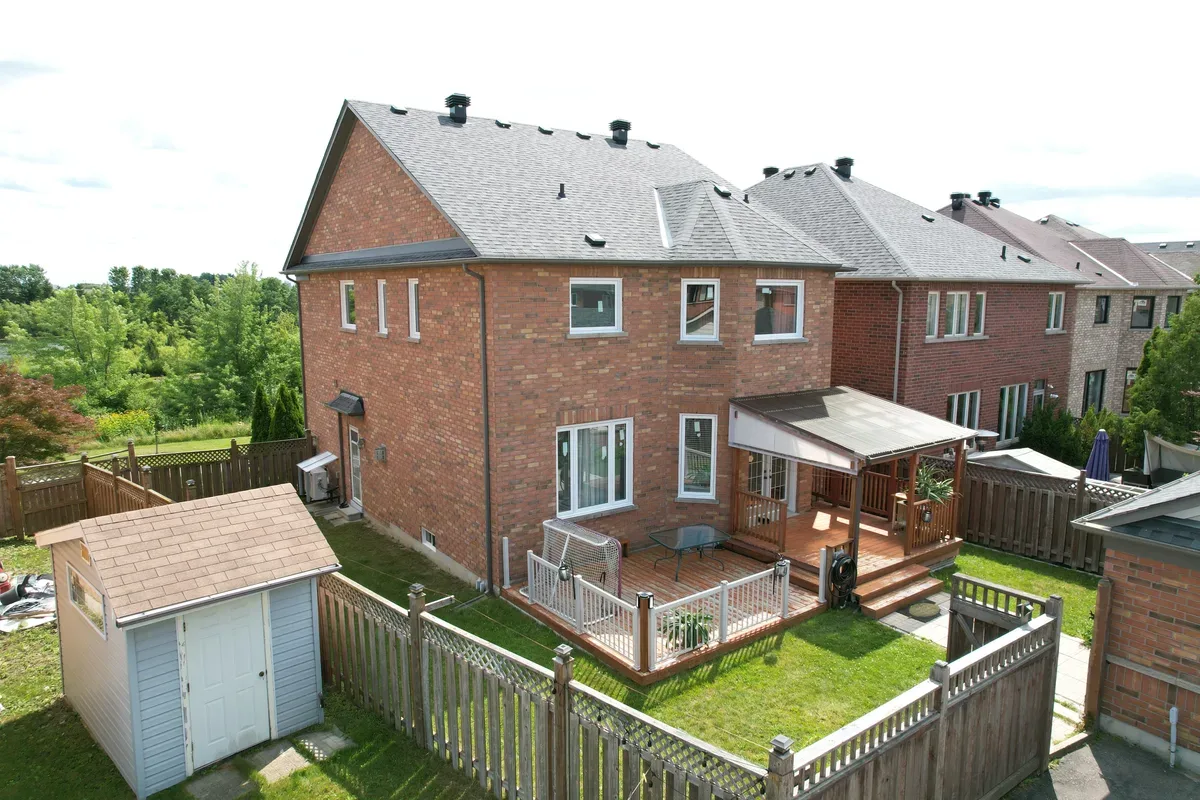 Aerial view of a GTA home in winter showing the windows and front entry where drafts commonly occur